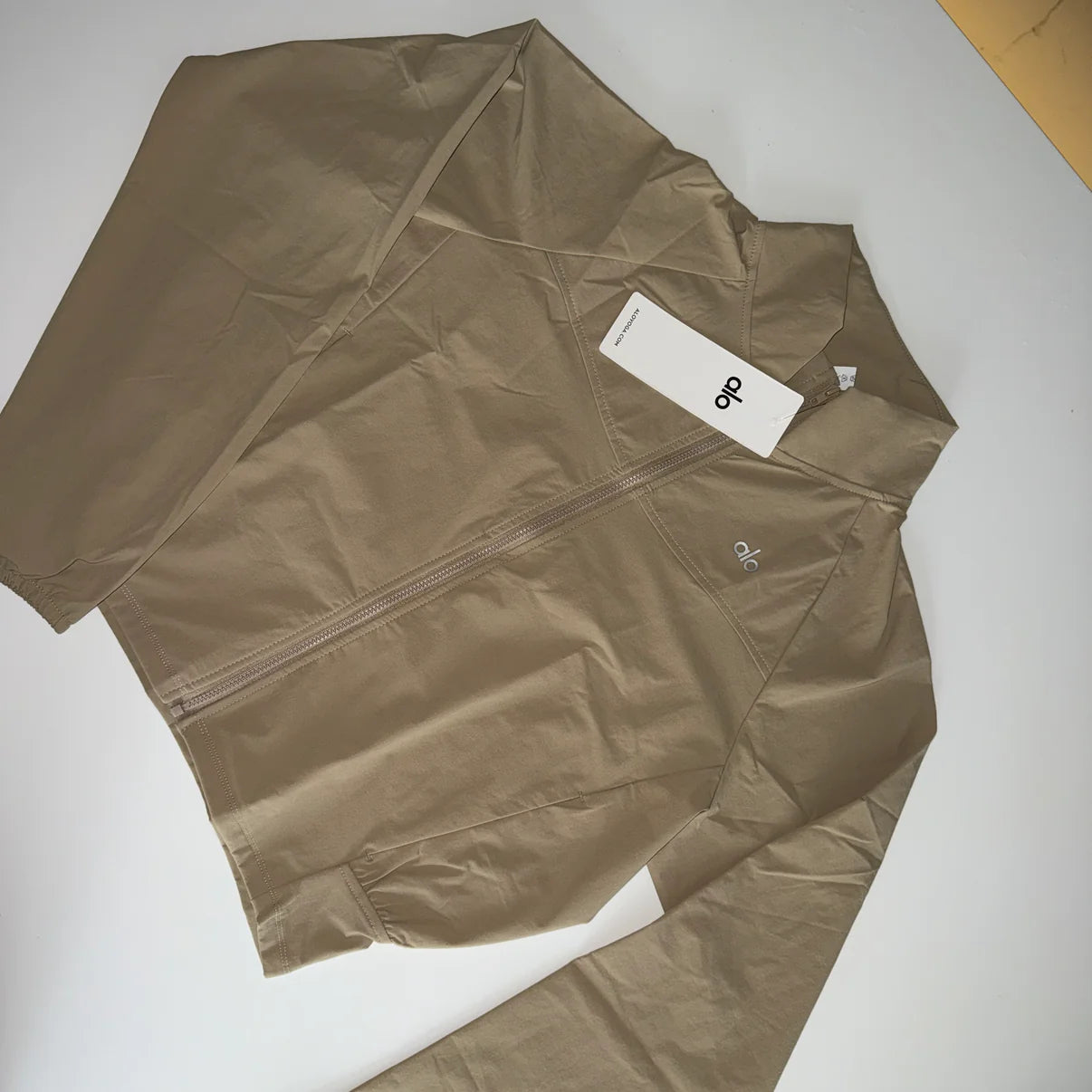 Alo Beige Windbreaker Jacket